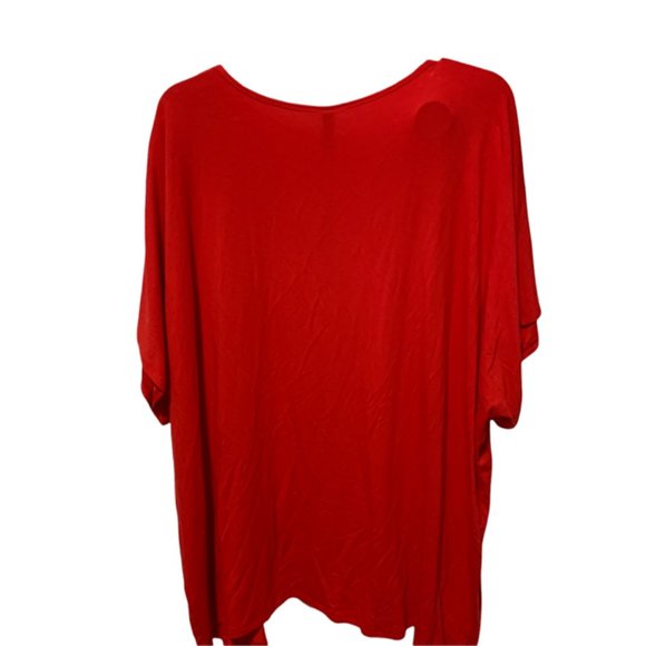 MBJ Fashion XL Red Drape Front Cardi NWT - Picture 2 of 5